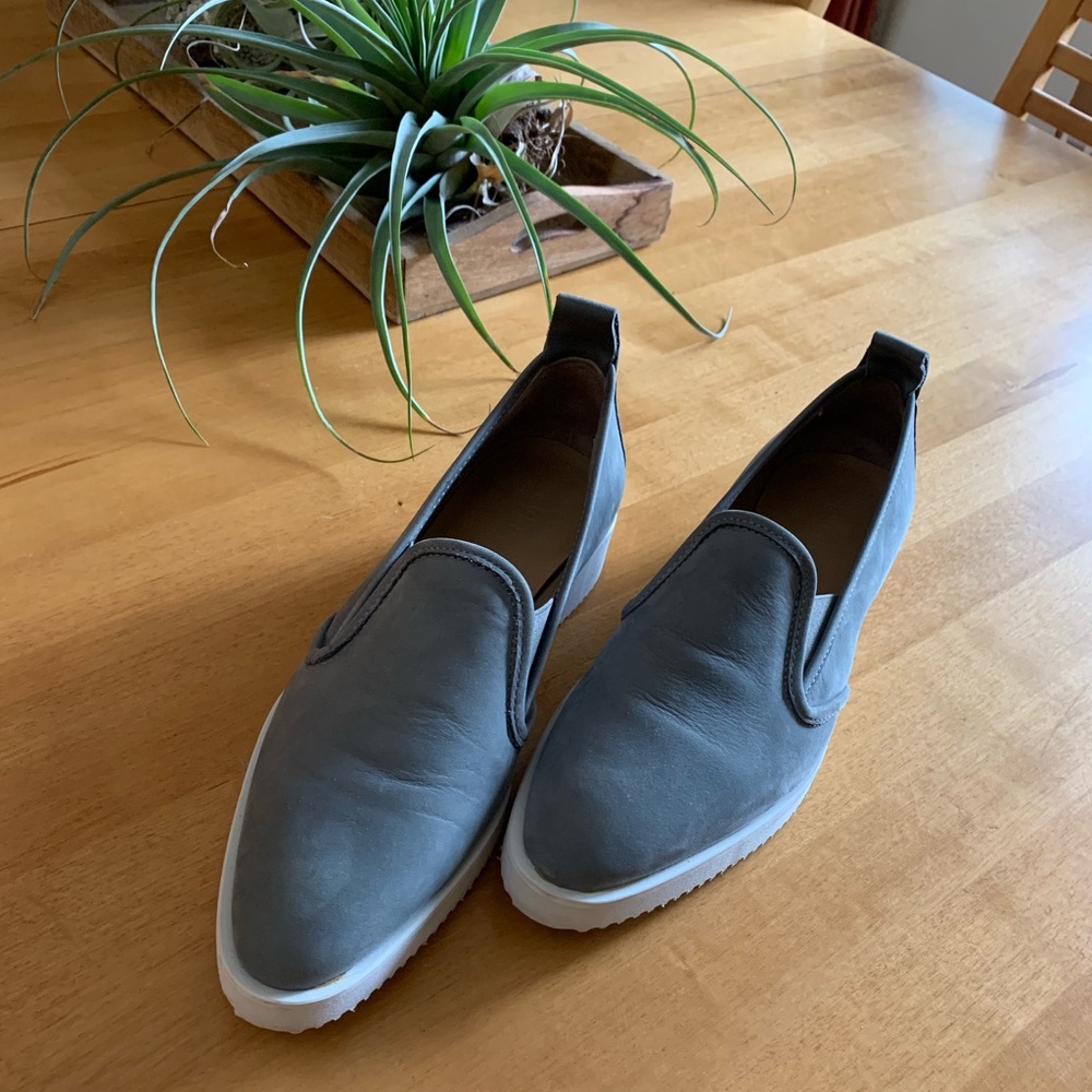 Everlane Gray Suede Loafers